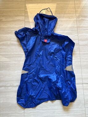 Blue Dog Rain Poncho with Hood reflective, clear visor 3xl very large dog new